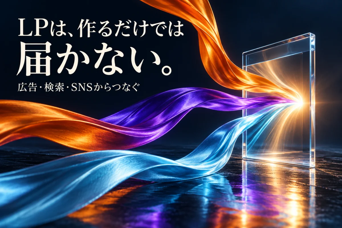 LPは作るだけでは届かない。広告・検索・SNSから光の経路がつながる
