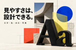 見やすさは設計できる。文字・色・余白・写真を組み合わせたLPデザイン