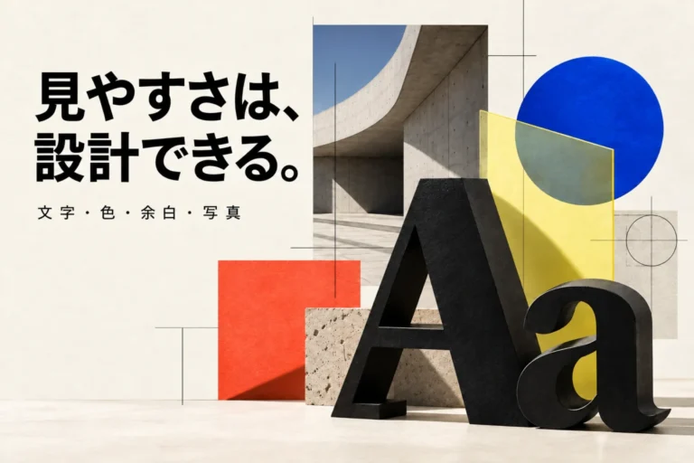 見やすさは設計できる。文字・色・余白・写真を組み合わせたLPデザイン