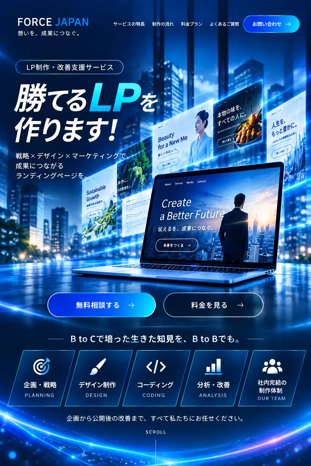 FORCE JAPAN LP制作・改善支援サービス